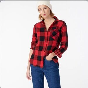 J. Crew Classic boy fit shirt in buffalo check Size 10